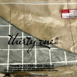 NIP! Thirty-One Gray and White  Pet Bandana